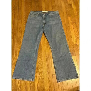 Levis 527 Low Mens Jeans 36X30 Blue denim Boot Cut Distressed Cowboy Western